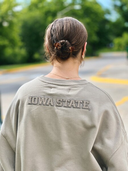 Pro Standard Women's Iowa State Taupe Crewneck